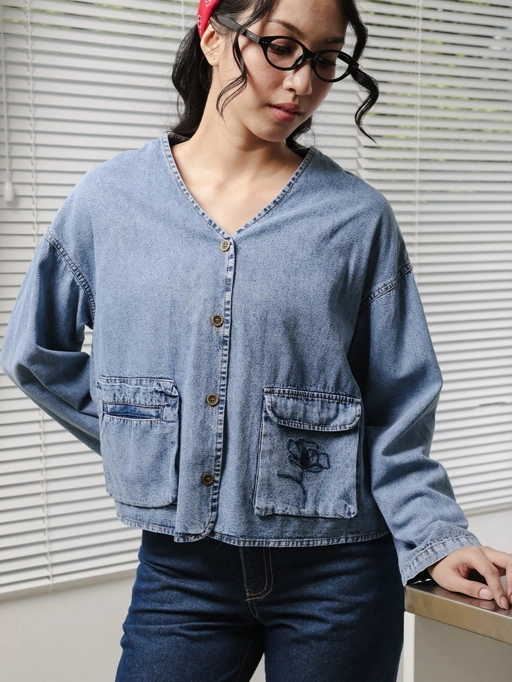Ivana Blouse Denim