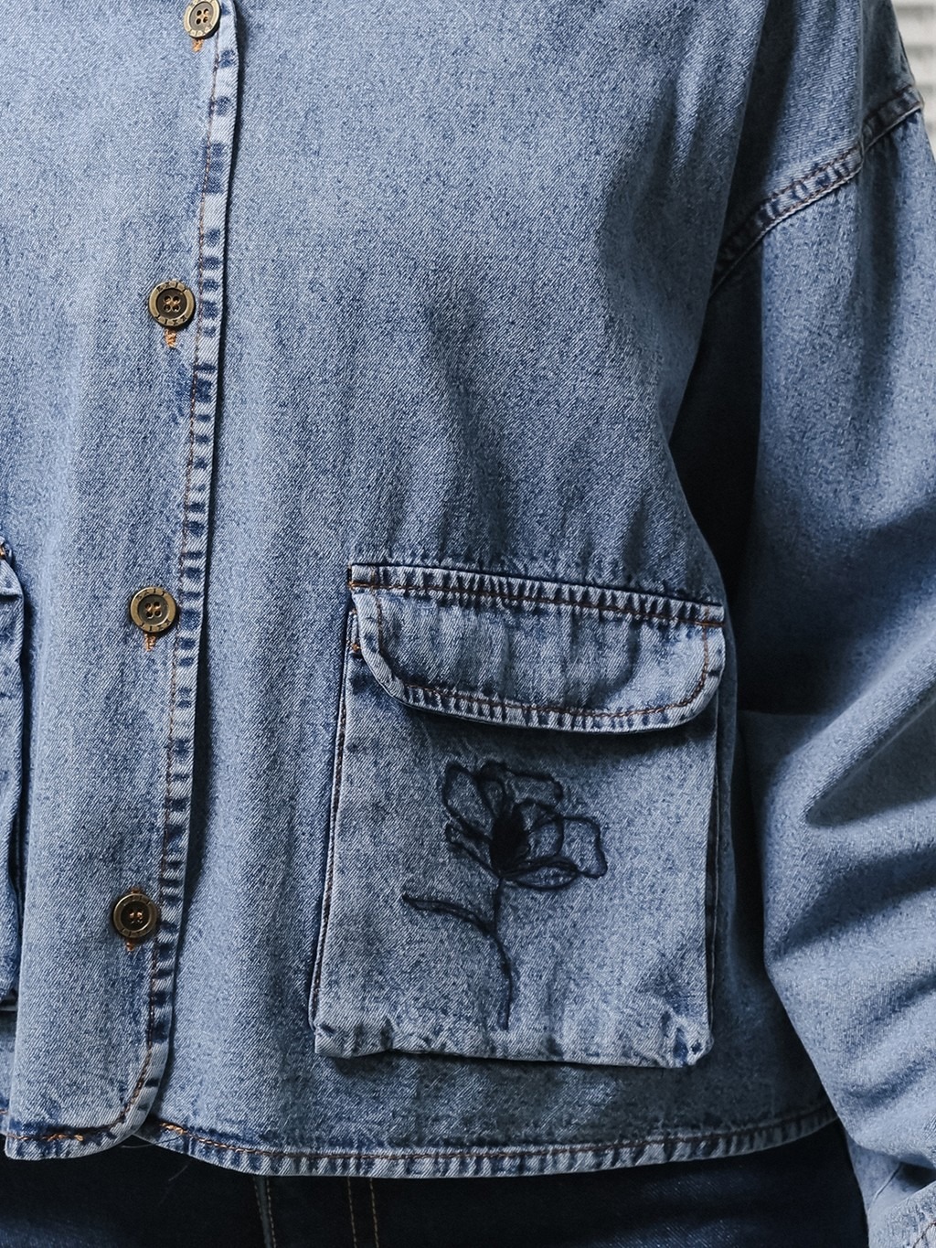 Ivana Blouse Denim