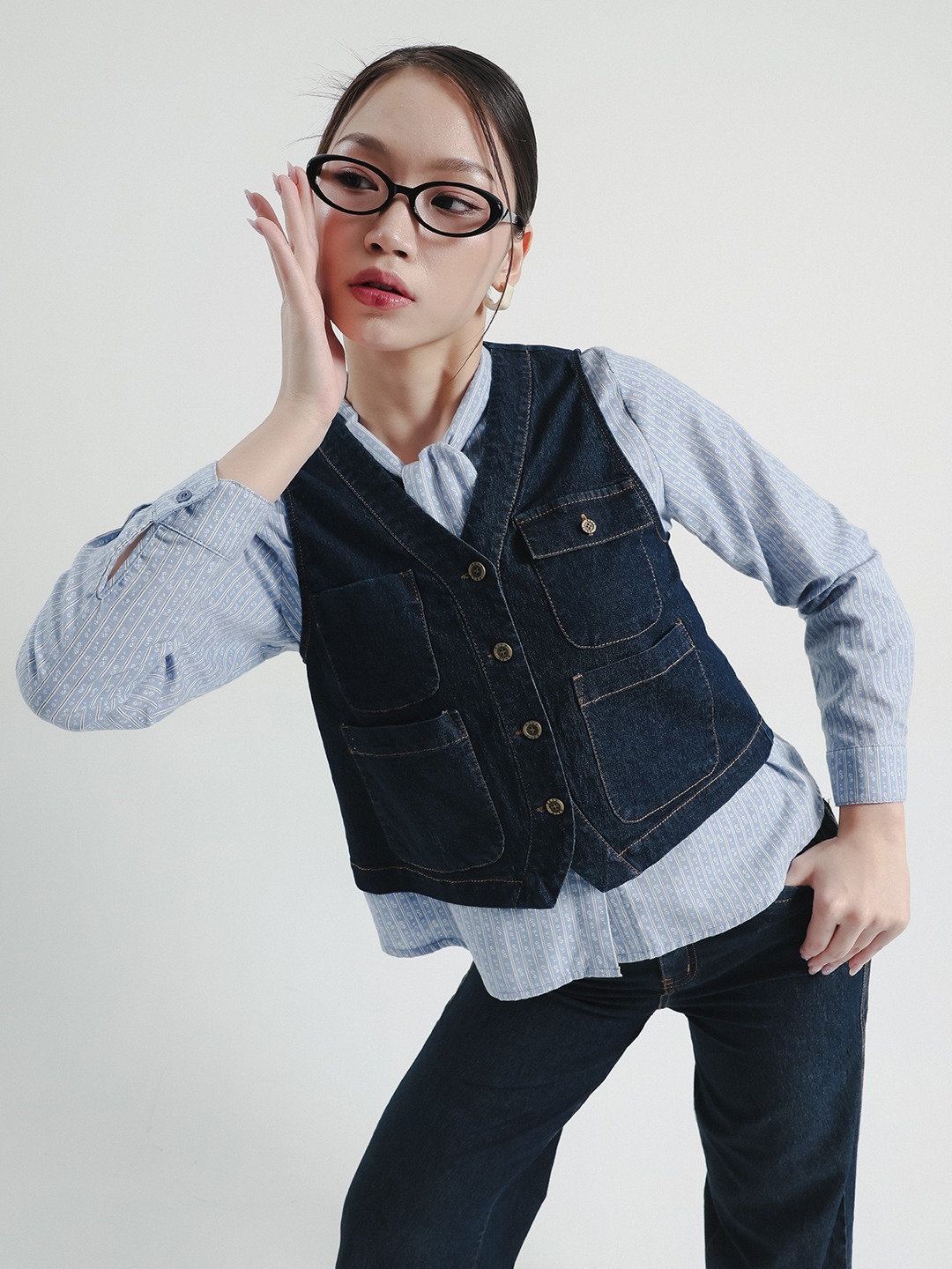 Kallie Vest Blouse