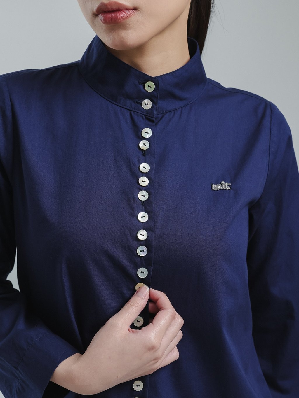 EXIT Alora Blouse | Kemeja Wanita - Atasan Lengan Panjang