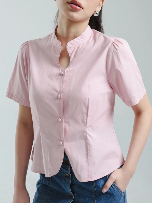 EXIT Elyra Blouse | Kemeja Wanita - Atasan Lengan Pendek