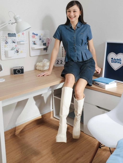 Orelia Denim Blouse