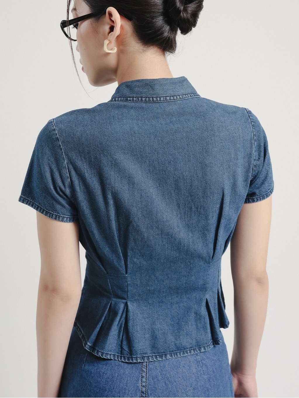 Orelia Denim Blouse