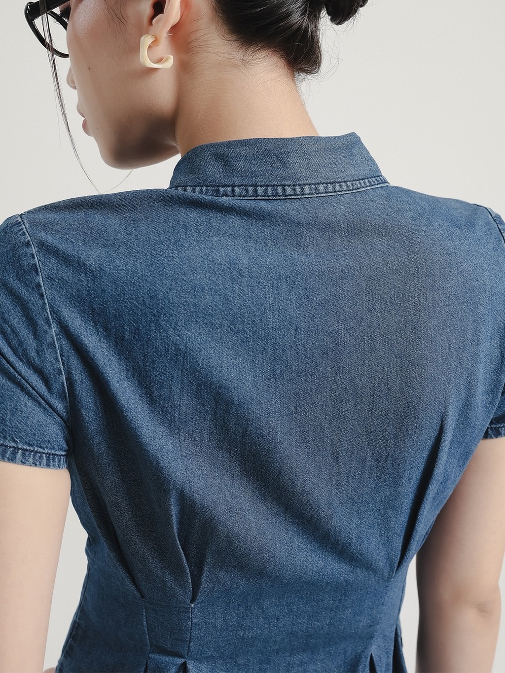 Orelia Denim Blouse