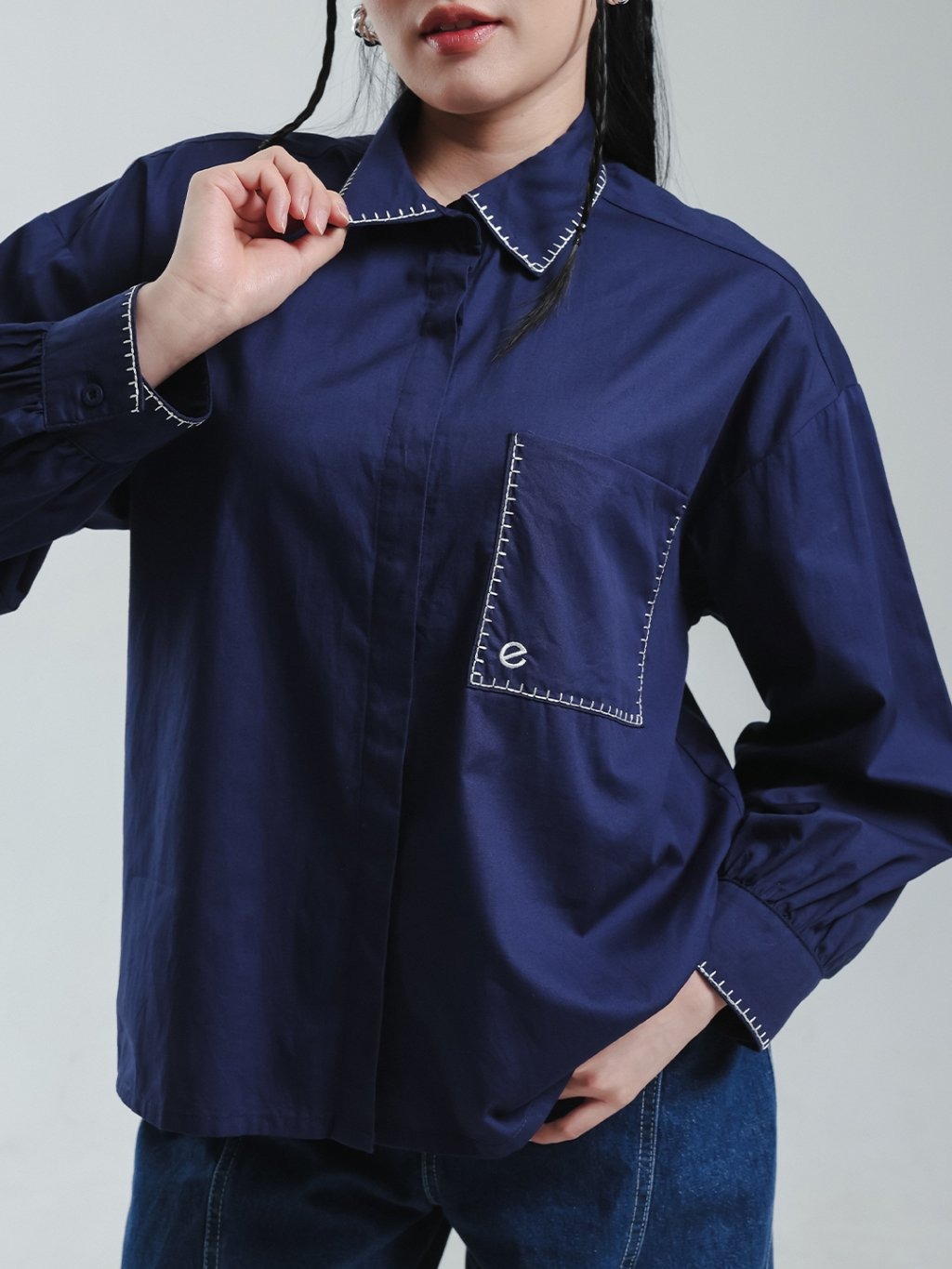 EXIT Keira Blouse | Kemeja Wanita - Atasan Lengan Panjang