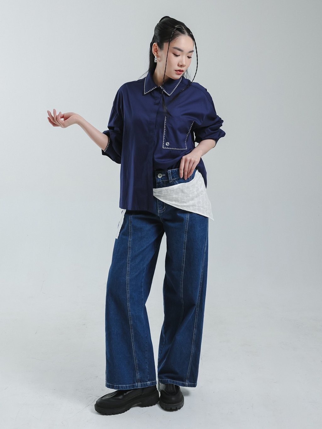 EXIT Keira Blouse | Kemeja Wanita - Atasan Lengan Panjang