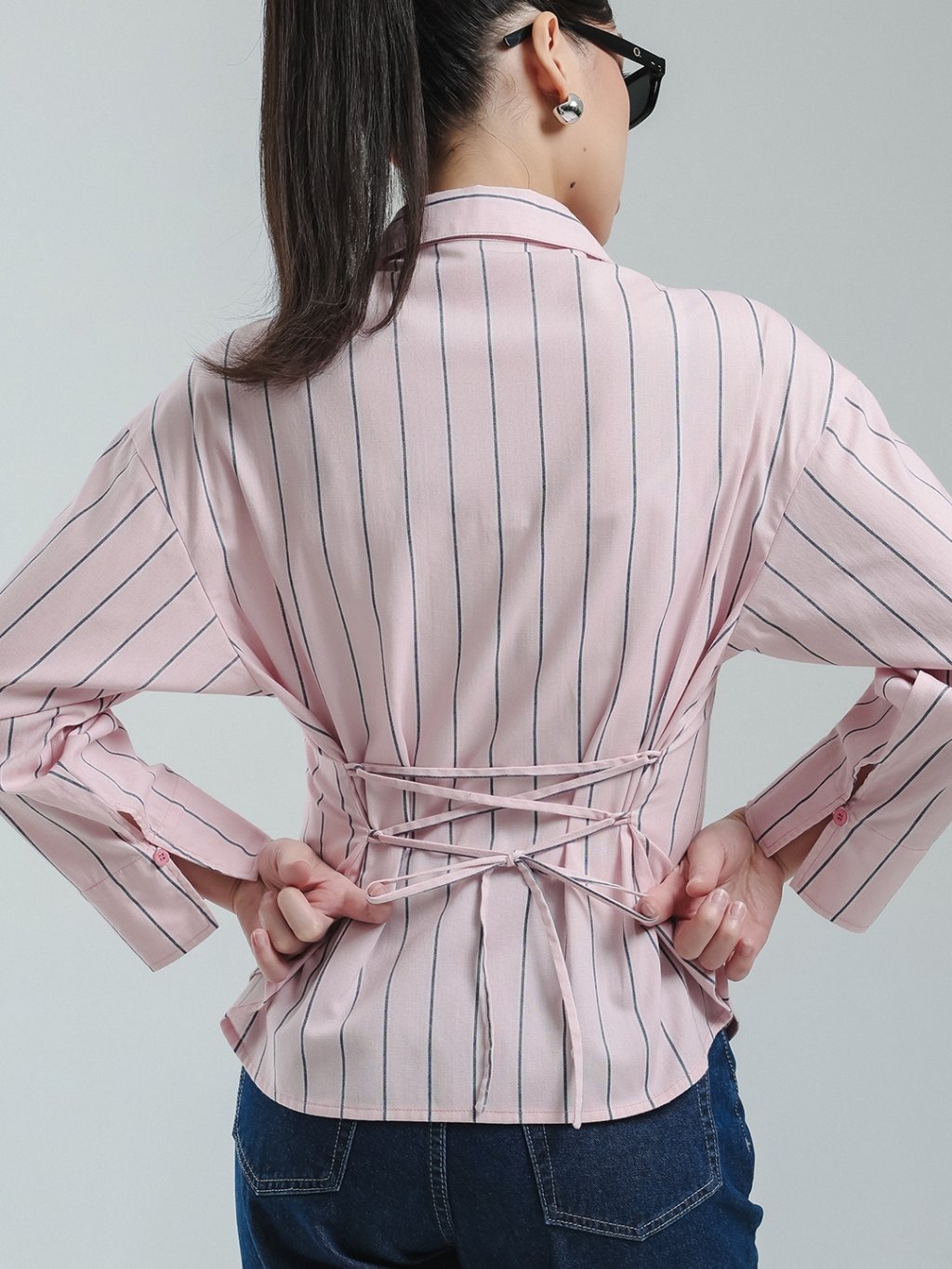EXIT Kiara Blouse | Kemeja Wanita - Atasan Lengan Panjang