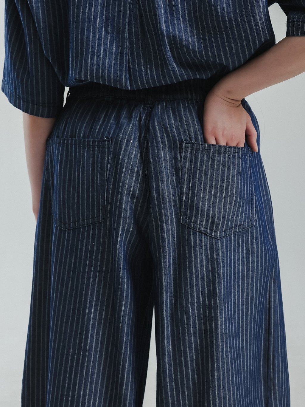 EXIT Lyla Cullote Jeans | Celana Cullote Wanita - Warna Navy