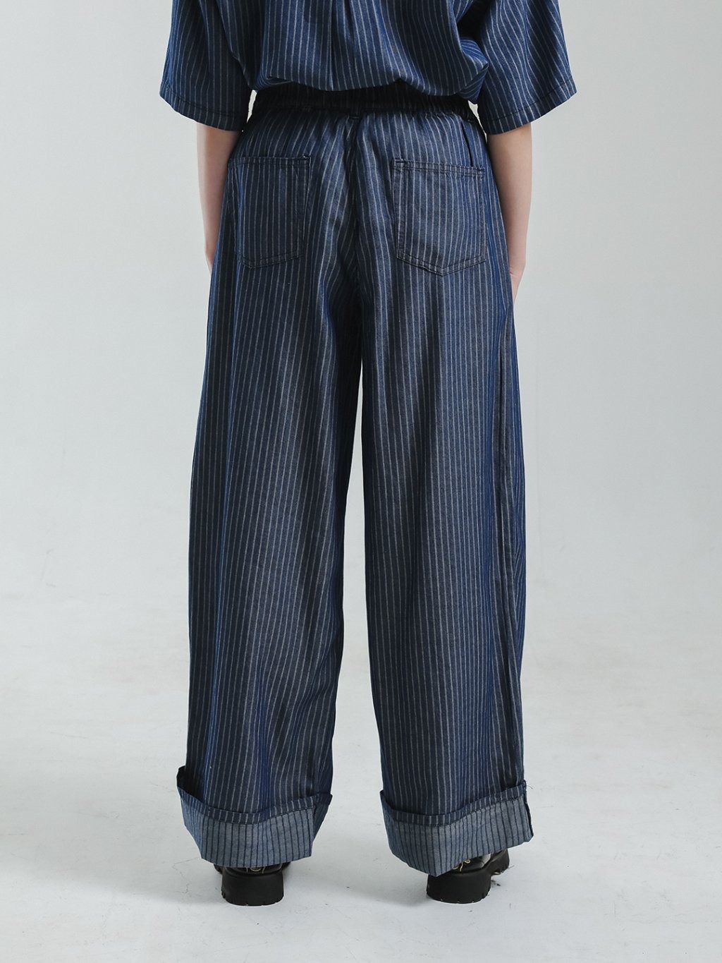 EXIT Lyla Cullote Jeans | Celana Cullote Wanita - Warna Navy