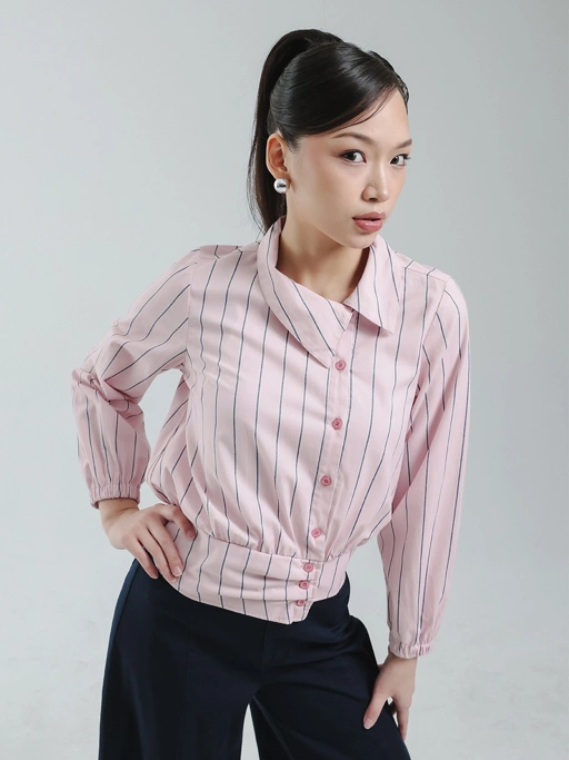 EXIT Valerie Blouse | Kemeja Wanita - Atasan Lengan Panjang