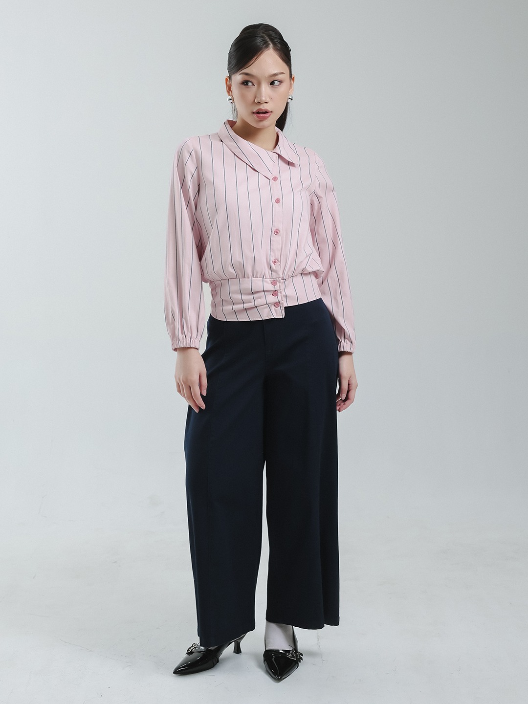 EXIT Valerie Blouse | Kemeja Wanita - Atasan Lengan Panjang