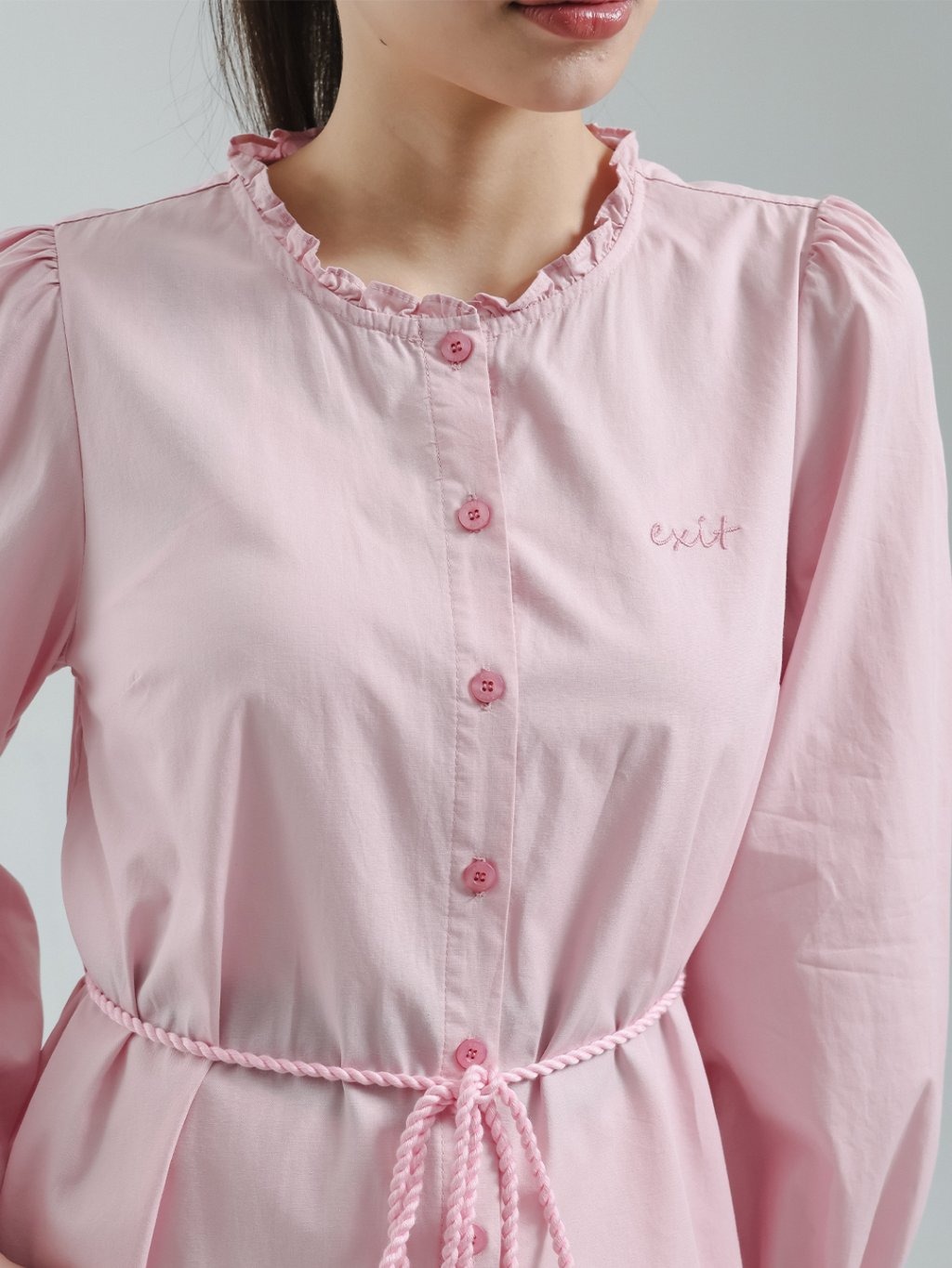 EXIT Zaya Blouse | Kemeja Wanita - Atasan Lengan Panjang
