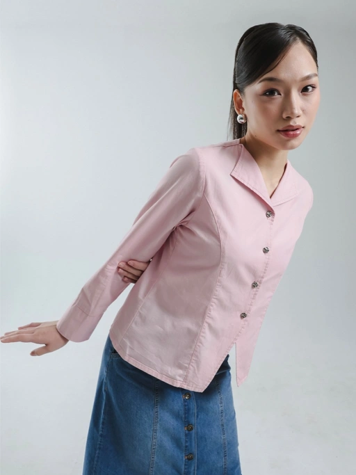EXIT Zella Blouse | Kemeja Wanita - Atasan Lengan Panjang