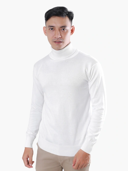 Image of Off White Roll Neck Knitwear