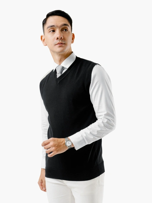 Image of Black Vest Knitwear