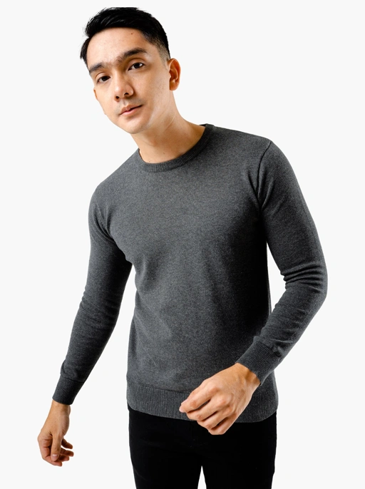 Image of Grey Crewneck Knitwear