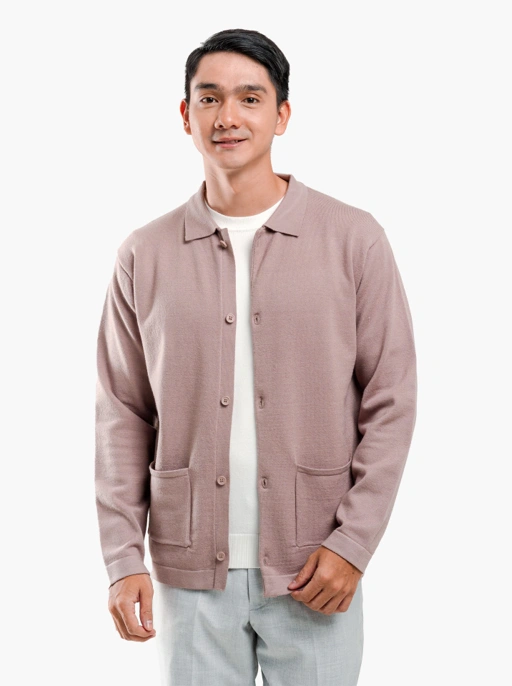 Image of Mocca Viscose Overshirt Knitwear