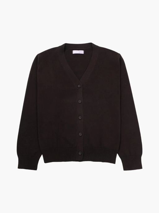 Image of Coffee Women's Oversized V-Neck Cardigan Sweater