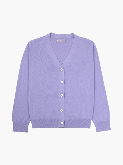 Image of Lilac Women's Oversized V-Neck Cardigan Sweater