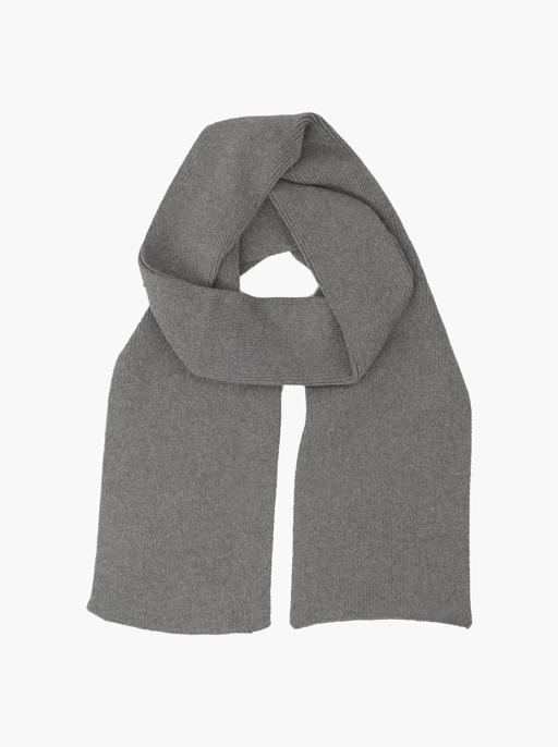 Image of Grey Basic Cotton Scarf
