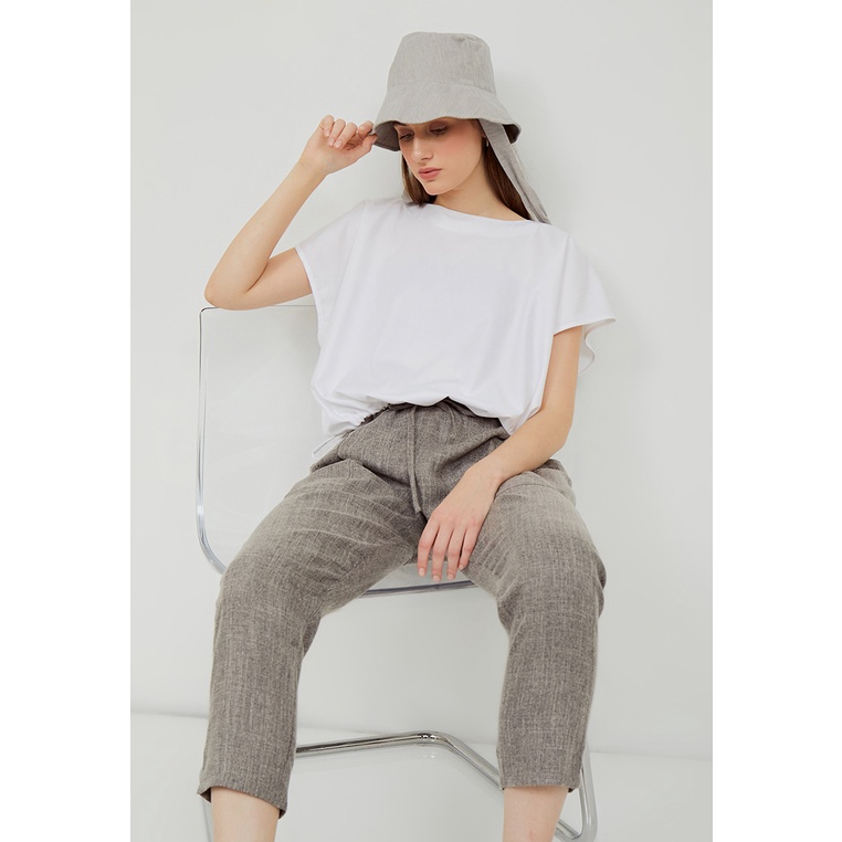 Nona Rona Prissa Pants Dark Grey - Celana Wanita