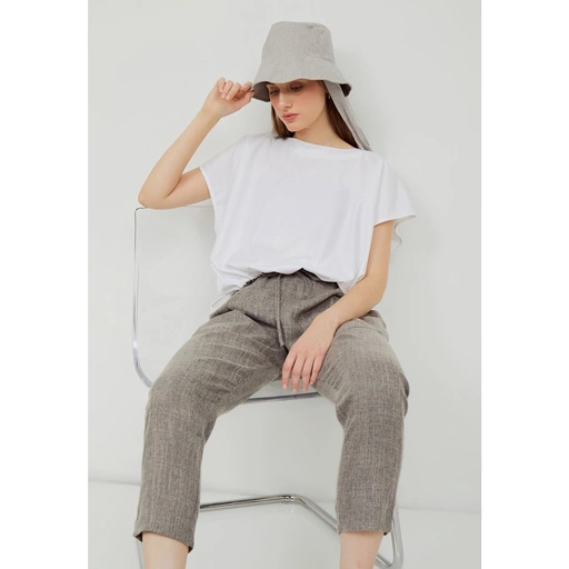Image of Nona Rona Prissa Pants Dark Grey - Celana Wanita