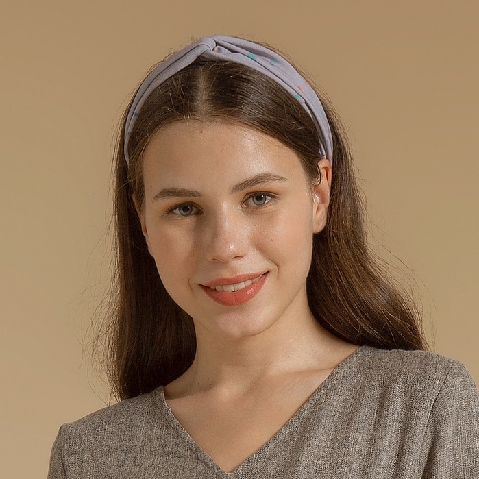 Nona Rona Headband Dots Lavender - Accessories Rambut