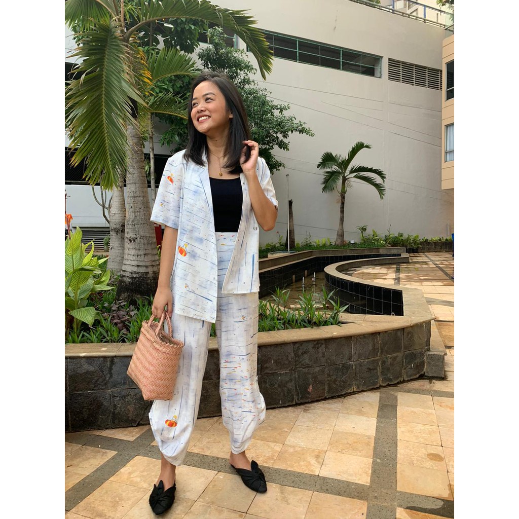 Nona Rona Segara Cuban Shirt - Atasan Wanita