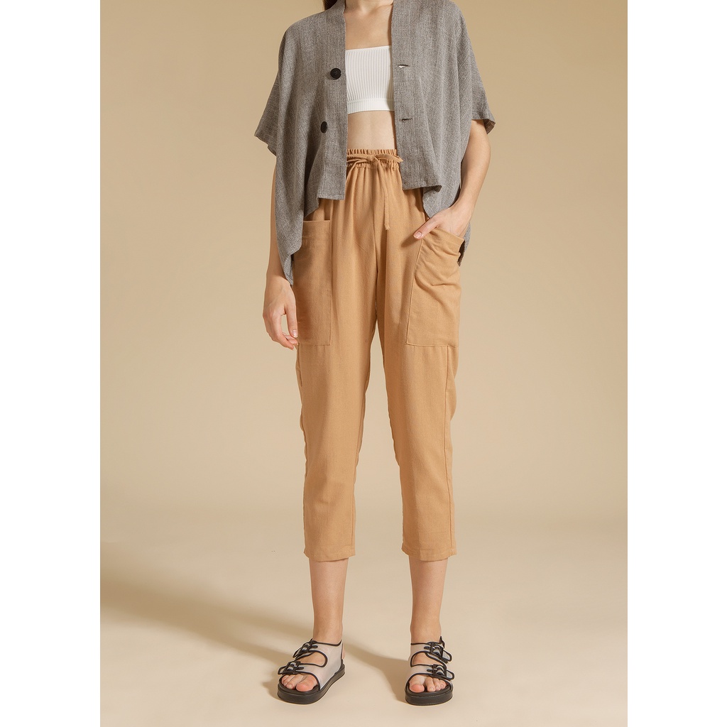 Nona Rona Prema Pants Brown - Celana Wanita
