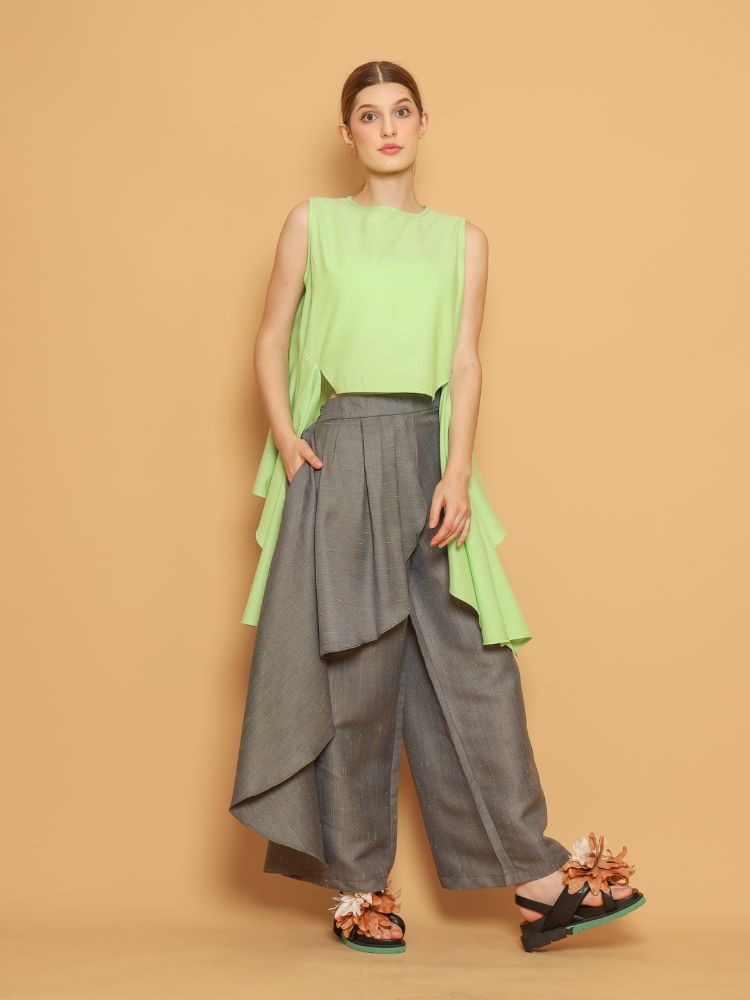 Nona Rona Karen Bloom Pant Thyme Green
