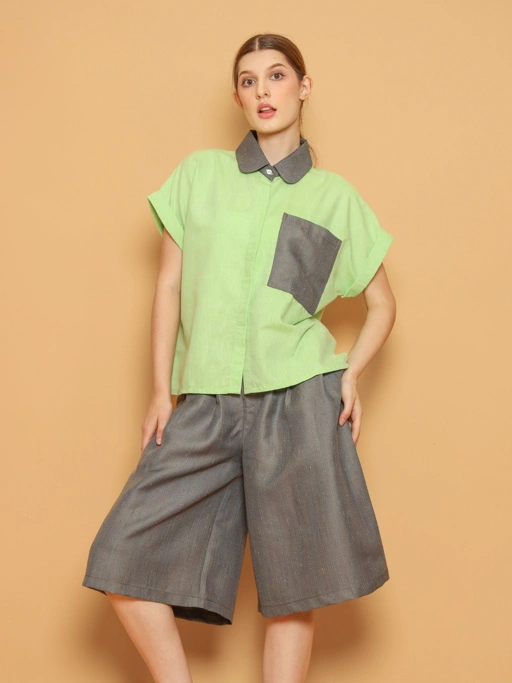 Image of Nona Rona Olive Top Spotlight Green