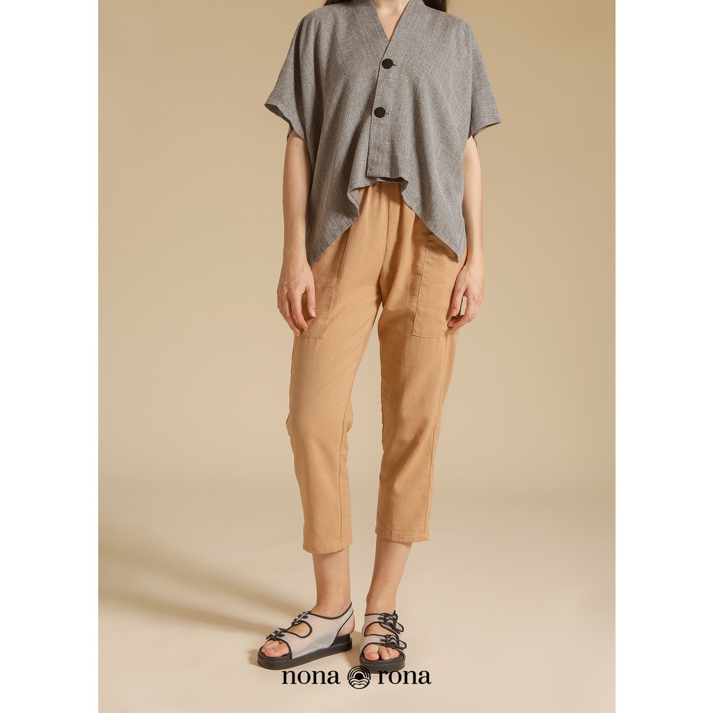Nona Rona Prema Pants Brown - Celana Wanita