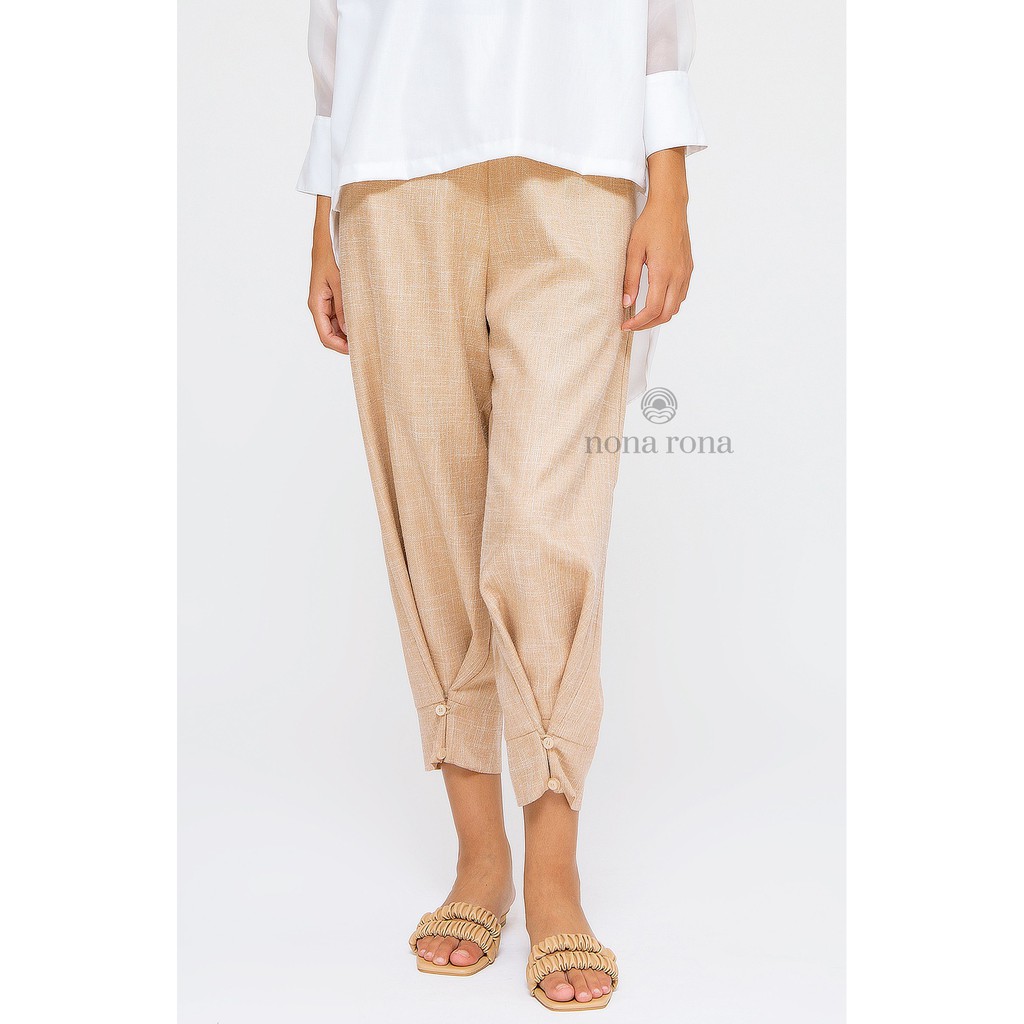 Nona Rona Rhye Pants Champagne - Celana Wanita