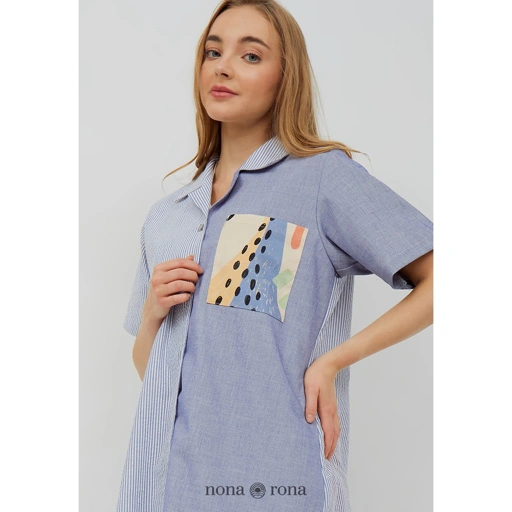 Image of Nona Rona x Chikigo - Salira Shirt - Denim