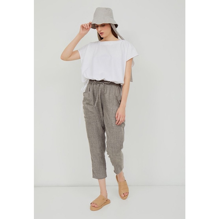 Nona Rona Special Bundling - Cananga Top & Prissa Pants Grey