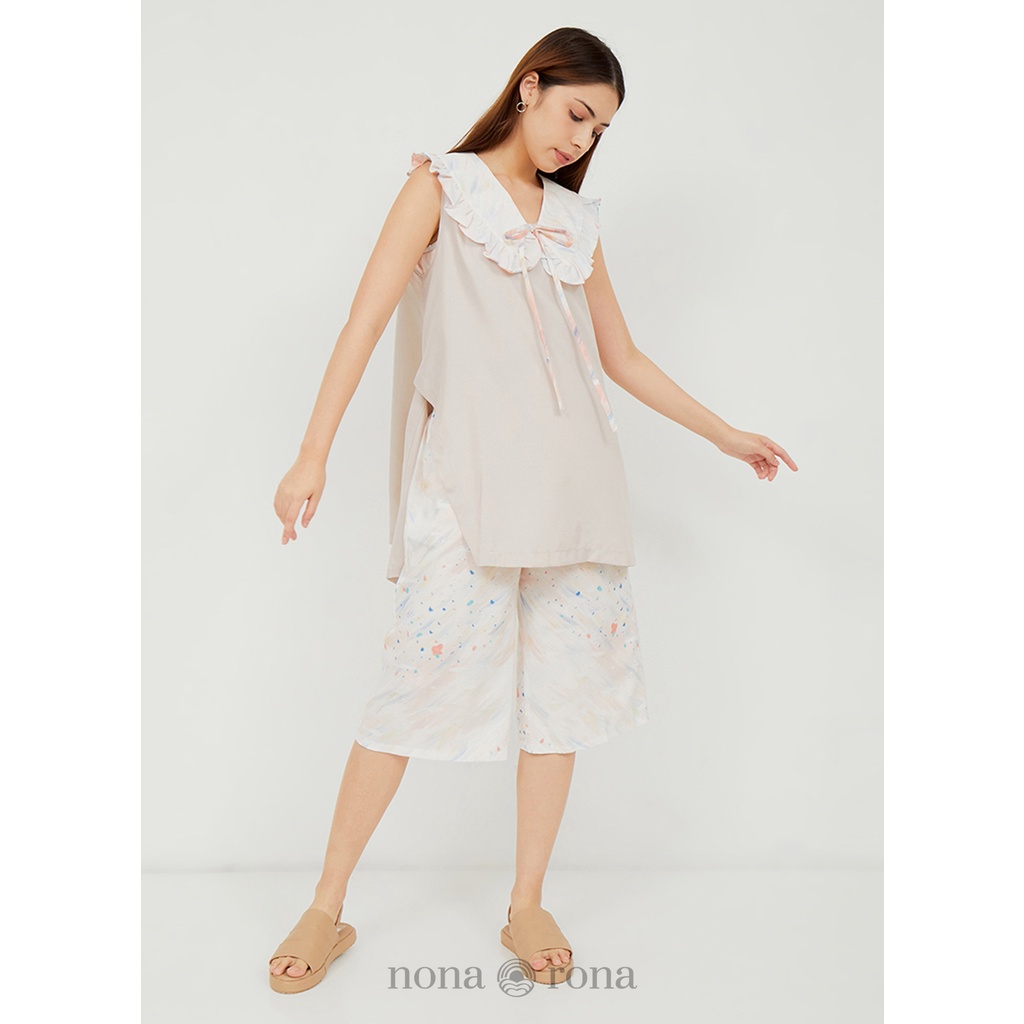 Nona Rona Melali V-Collar Top - Atasan Wanita