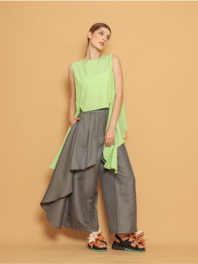 Nona Rona Karen Bloom Pant Thyme Green
