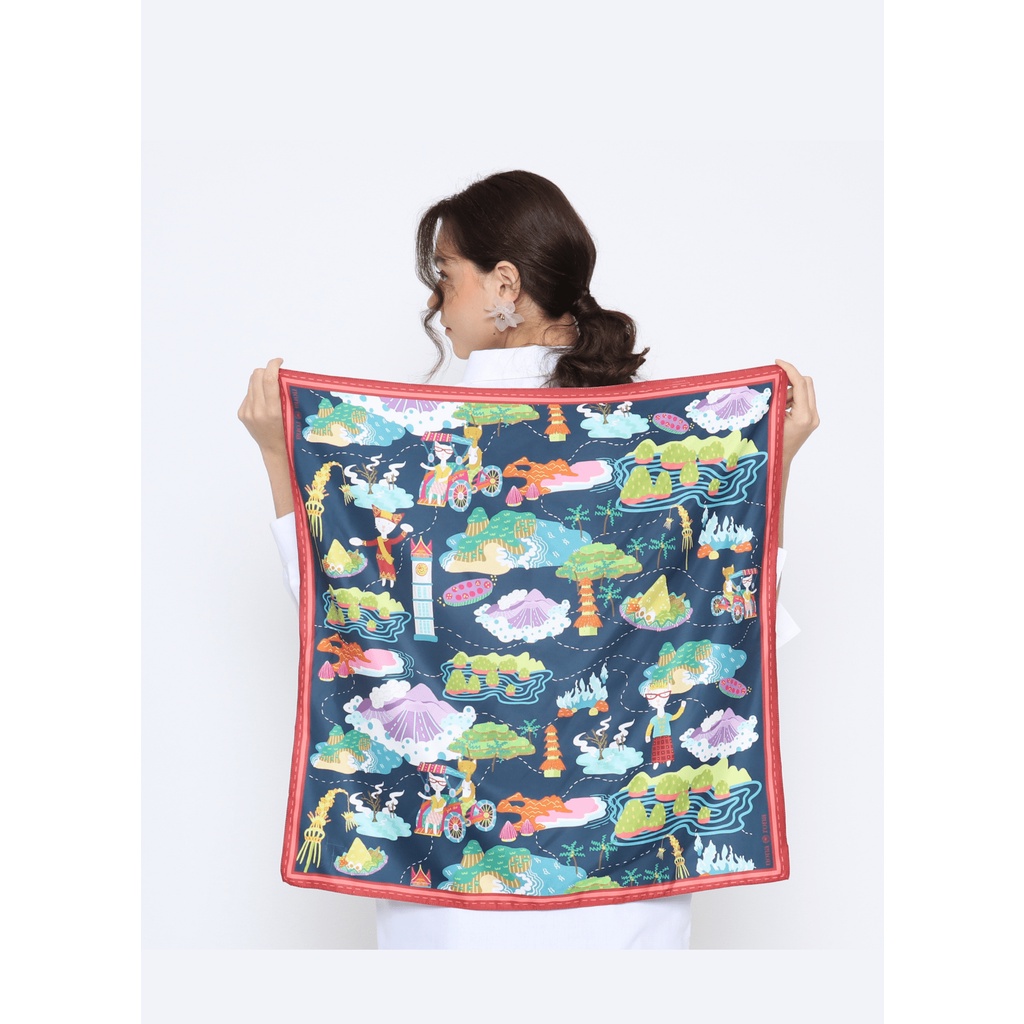 Nona Rona - Plesiran Scarf Red