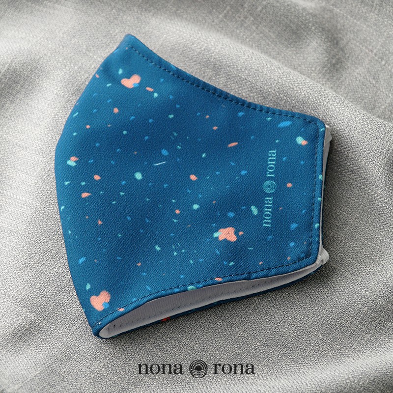 Nona Rona Bundling Playground Facemask & Scrunchie - Accessories Fashion Wanita