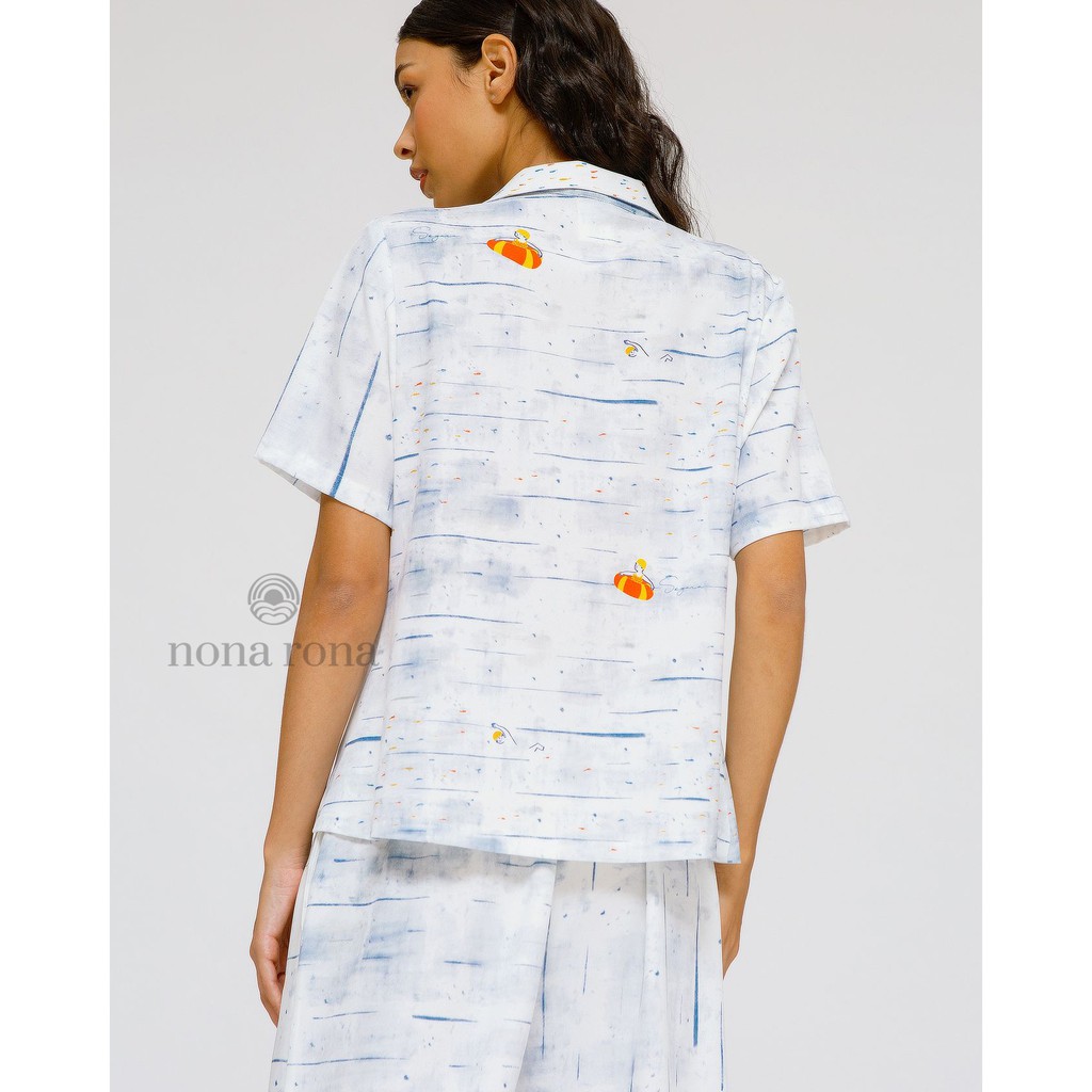 Nona Rona Segara Cuban Shirt - Atasan Wanita