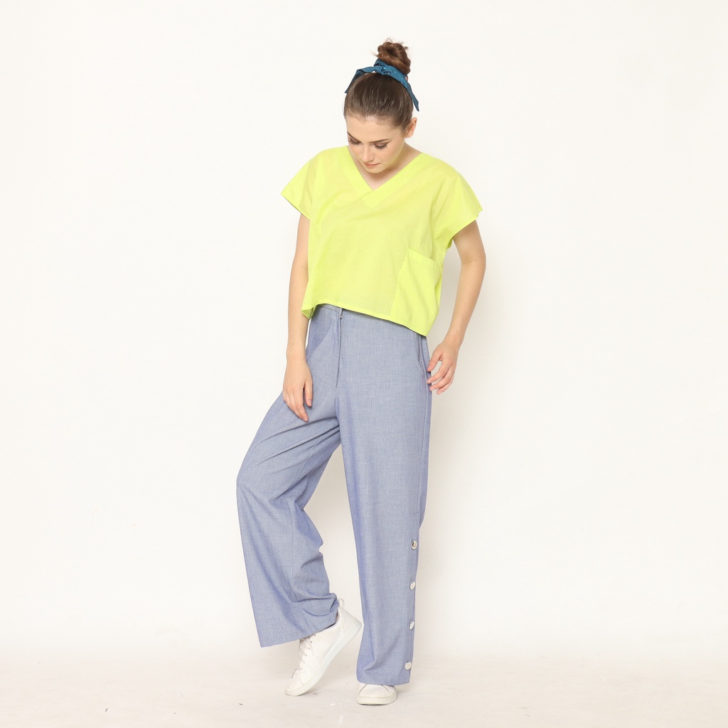Nona Rona Special Bundling - Blaire Top Lime & Iris Pants