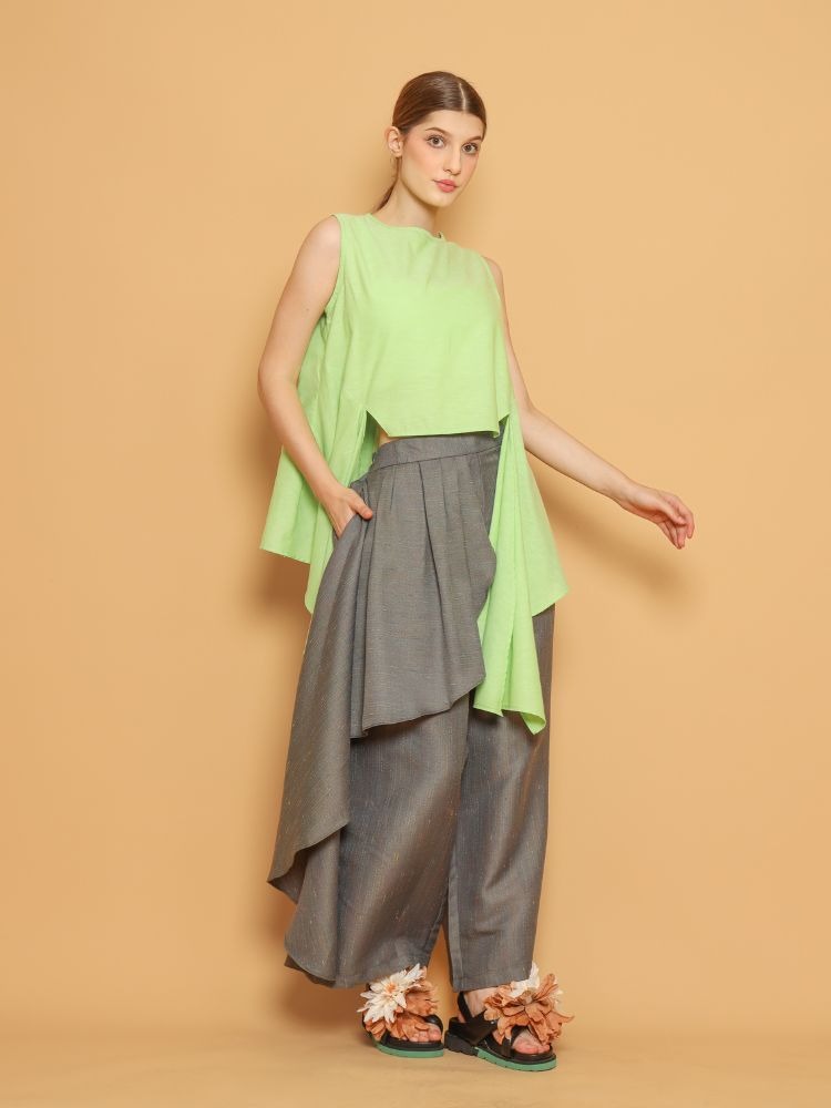 Nona Rona Karen Bloom Pant Thyme Green