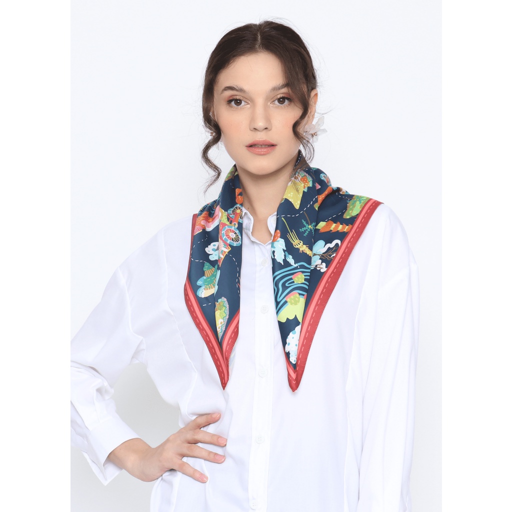Nona Rona - Plesiran Scarf Red