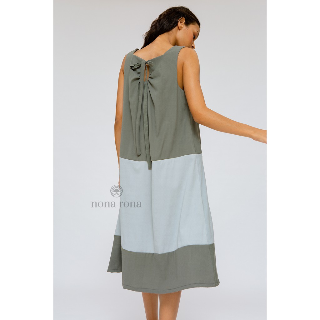 Nona Rona Moss Green Dress