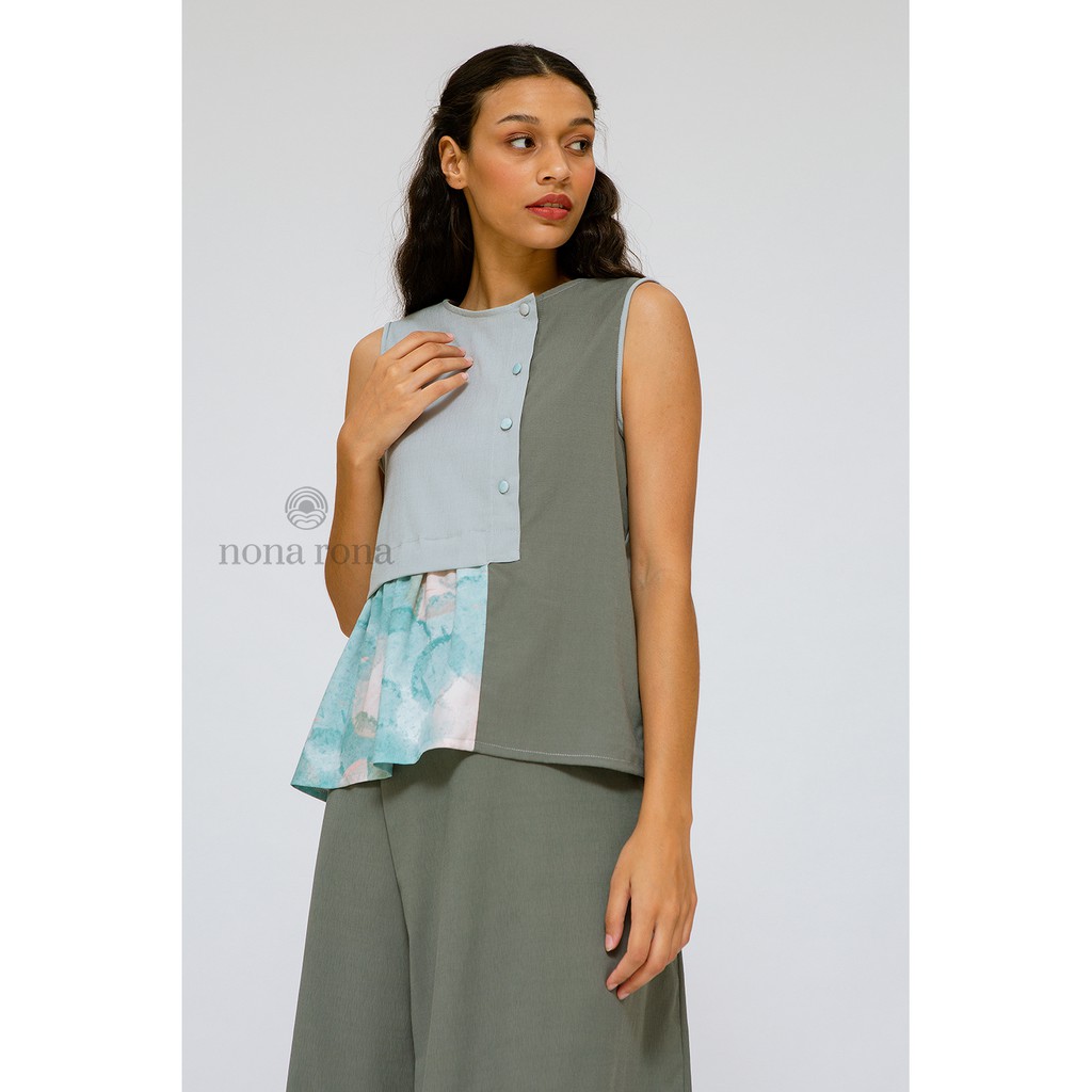 Nona Rona Splatter Top - Atasan Wanita