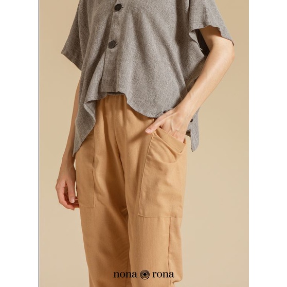 Nona Rona Prema Pants Brown - Celana Wanita