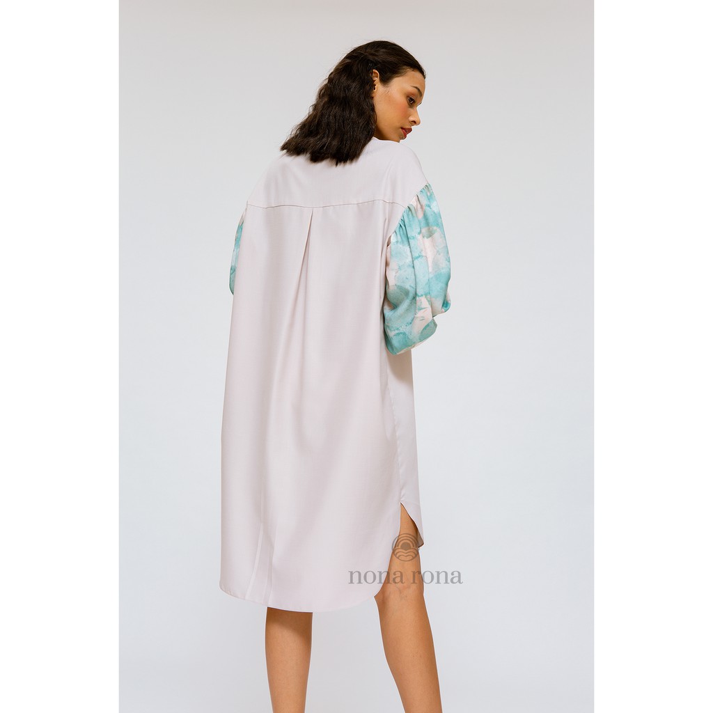 Nona Rona Splatter Dress Cream