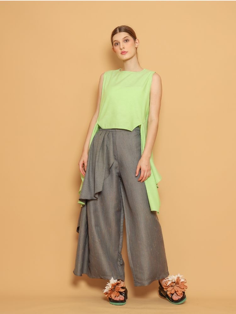 Nona Rona Karen Bloom Pant Thyme Green