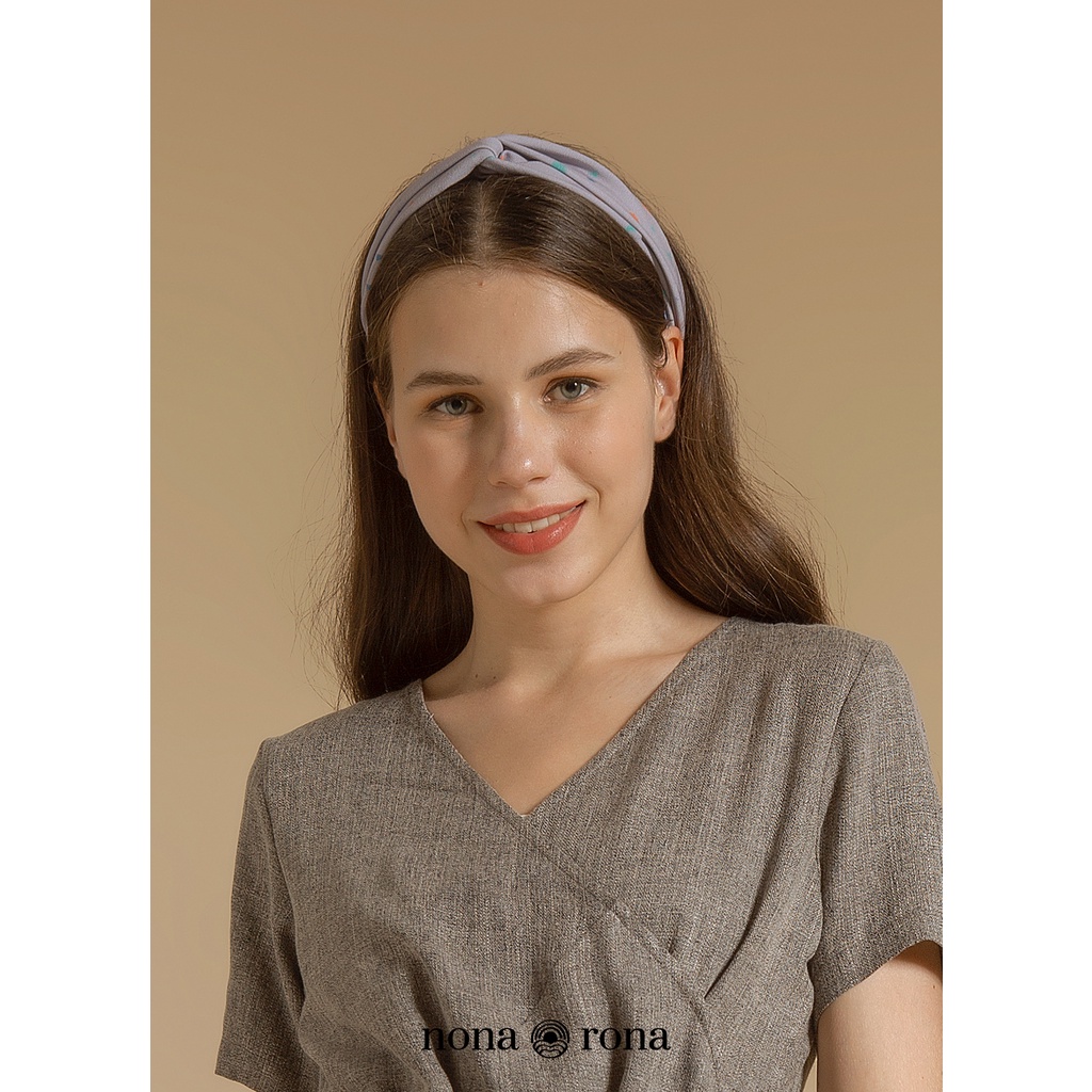 Nona Rona Bundling Scrunchie Lavender & Headband Lavender - Accessories Fashion Wanita