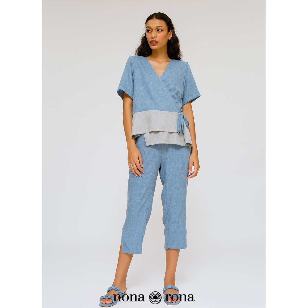 Nona Rona Special Bundling - Halla Set Loungewear Icy Blue